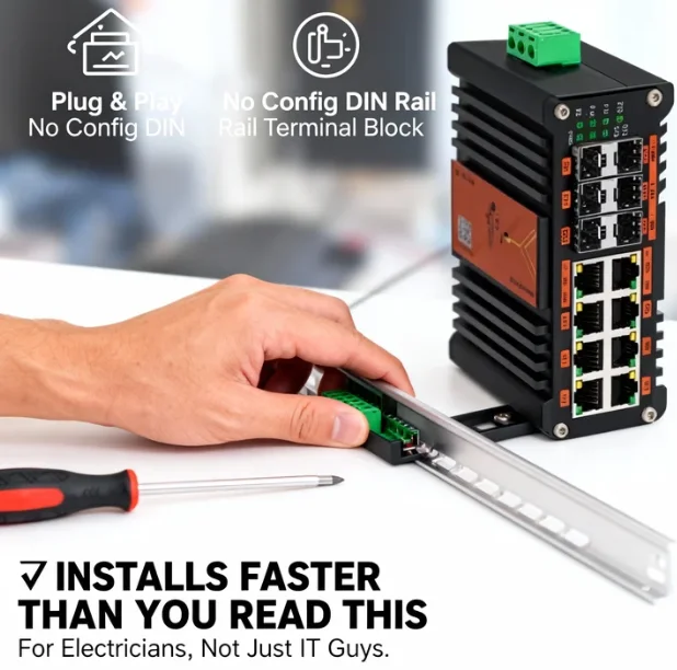 Industrieller L2+ Managed PoE- – Sfp+ 10G Managed Switch 8 Port Bewertung und Preis